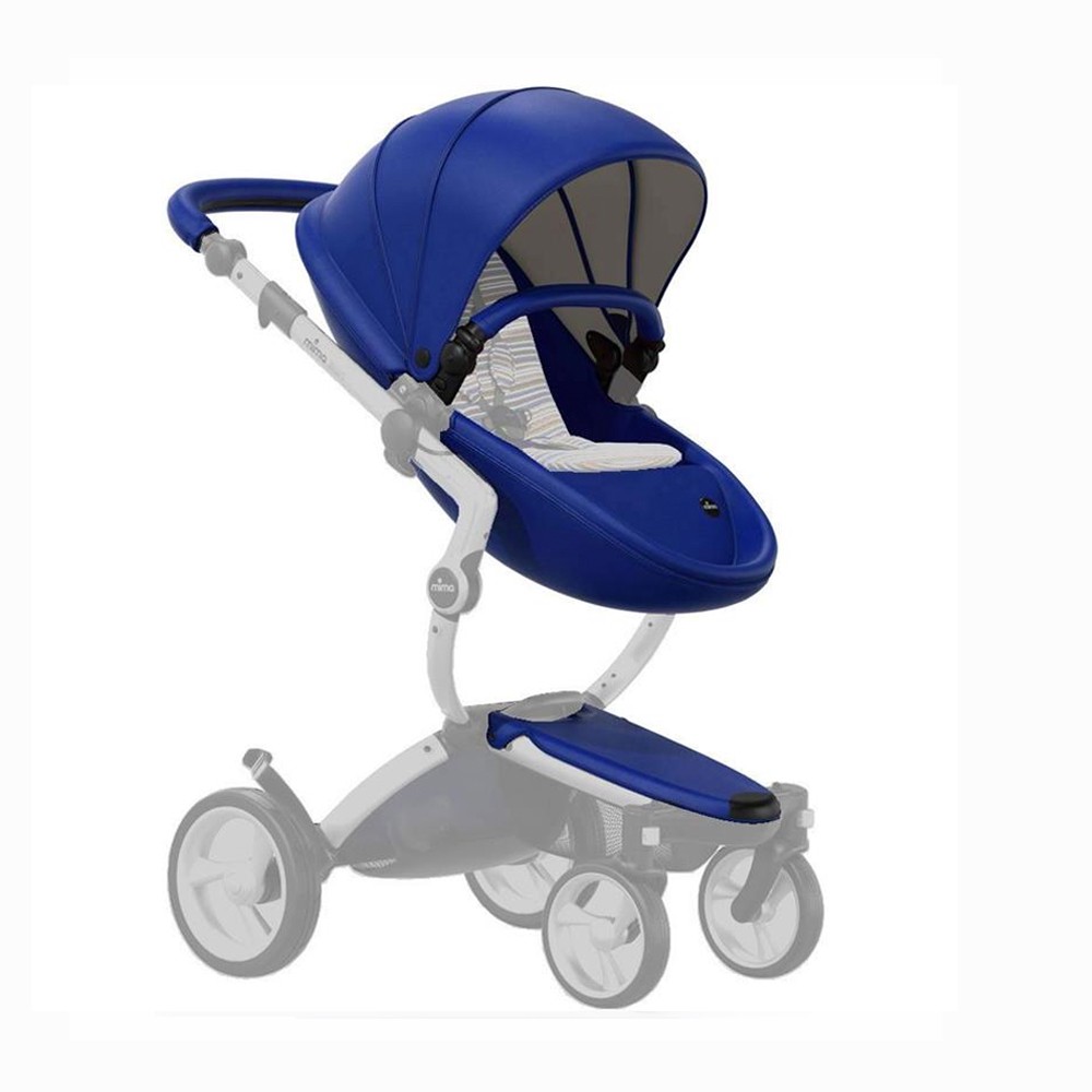 mima stroller blue